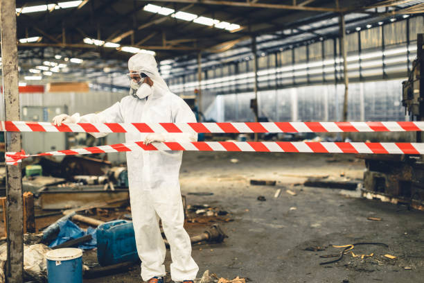 Professional Infectious Disease Decontamination technician working in Haskell, TX